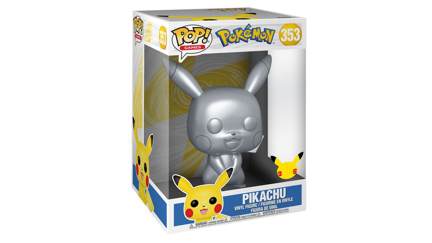 Pokemon - Pikachu #353 25 Years Metalic - POP! Vinyl Figur