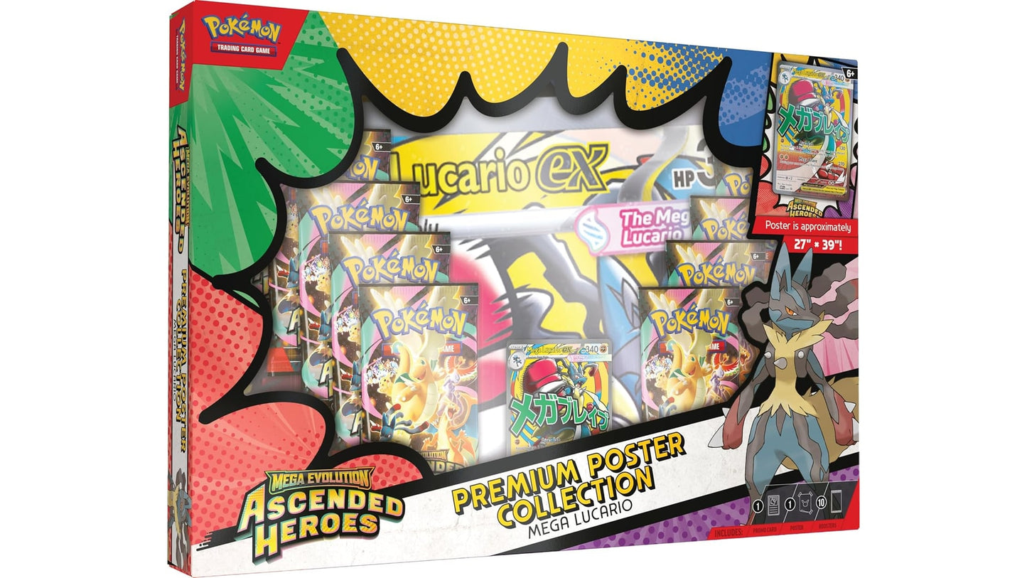 Pokemon Mega Evolution Ascended Heroes Premium Poster Collection Mega Lucario (ENG)