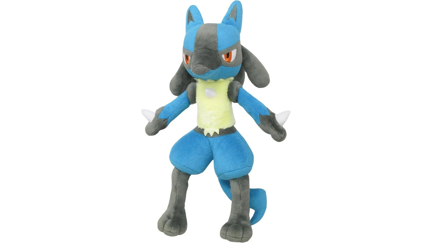 Pokemon Lucario Plüschfigur - Offizielles All-Star Collection Kuscheltier