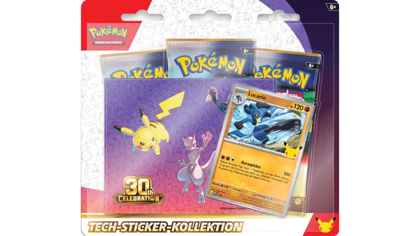 Pokemon 30 Jahre Tech-Sticker-Kollektion (DE)