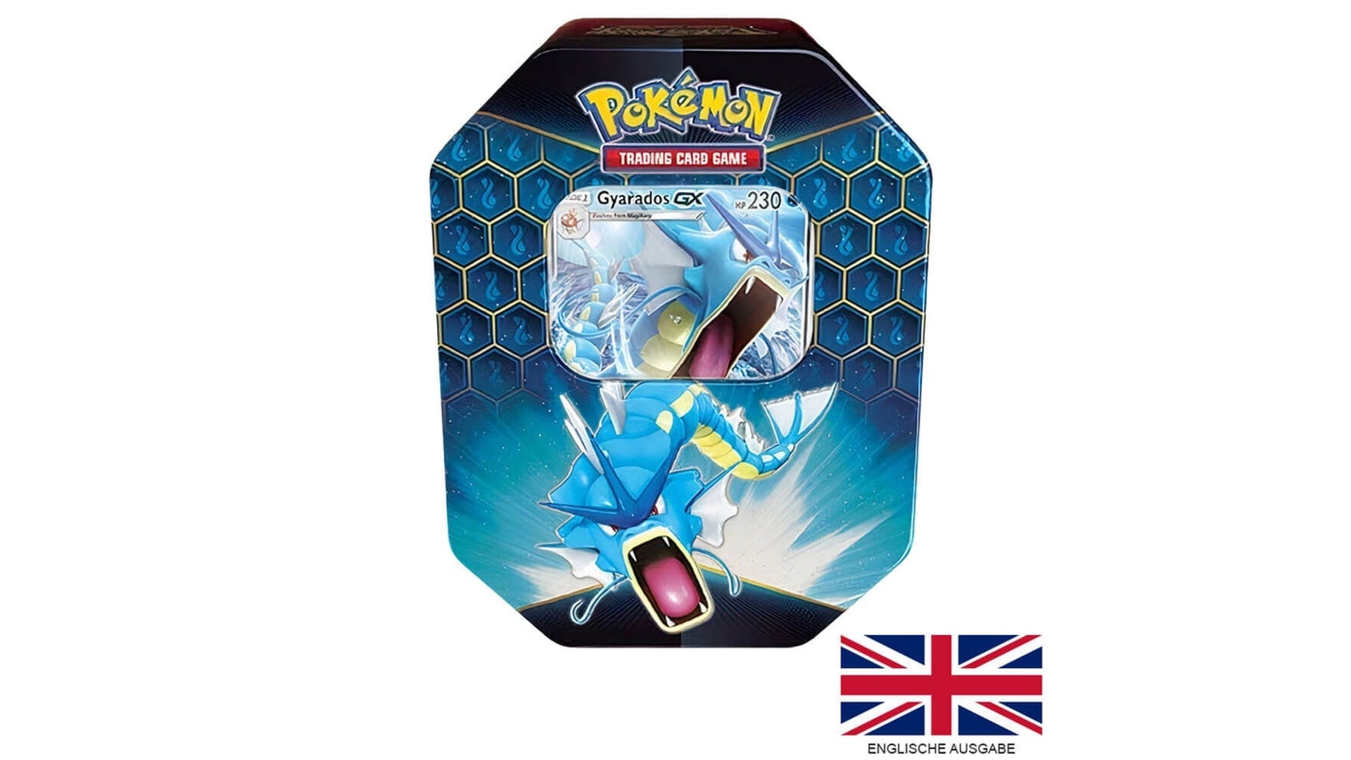 Hidden Fates - Gyarados GX Tin Box, englische Ausgabe