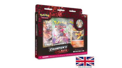 Champion's Path - Centiskorch Motostoke Gym Pin Collection, englische Ausgabe