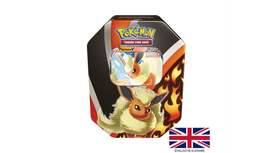 Eevee Evolutions - Flareon Tin Box, englische Ausgabe
