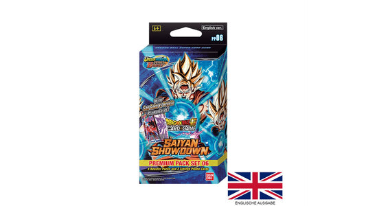 Dragon Ball Super Card Game: Saiyan Showdown (PP06) - Premium Pack Set, englische Ausgabe