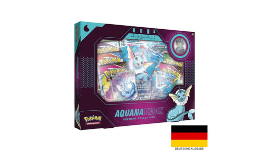 Pokemon Aquana VMAX - Premium-Kollektion, deutsche Ausgabe
