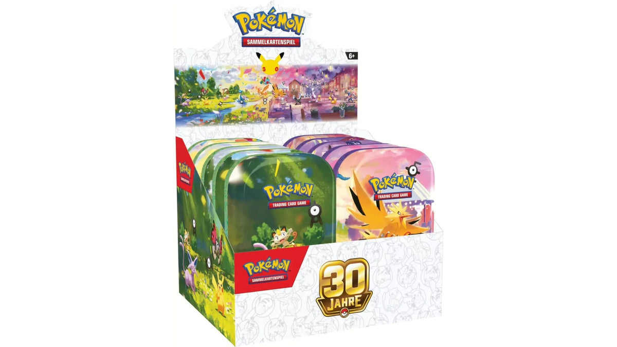 Pokemon 30 Jahre Mini Tin DE – Zufällige Auswahl