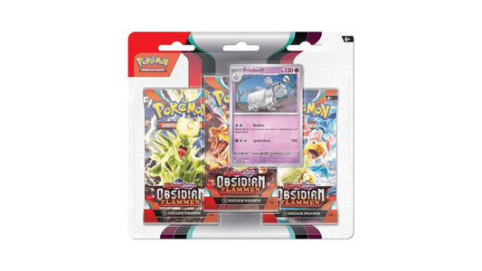Obsidianflammen - Friedwuff 3er Booster Blister, deutsche Ausgabe