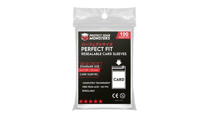 Protect Your Monsters Perfect Fit Resealable Card Sleeves (64 x 89mm)