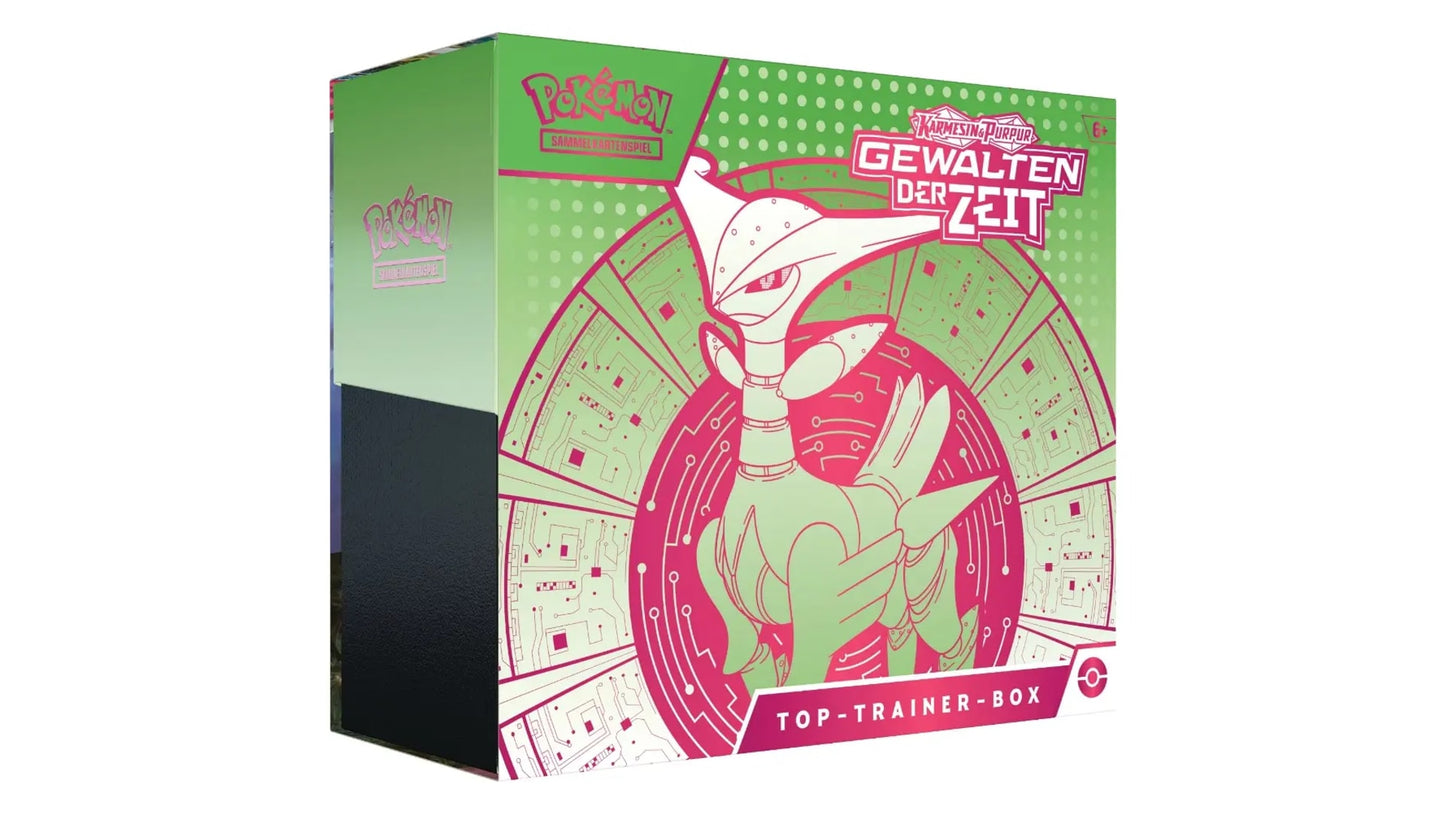 Pokemon: Karmesin & Purpur - Gewalten der Zeit - Eisenblatt - Top Trainer Box (DEU)