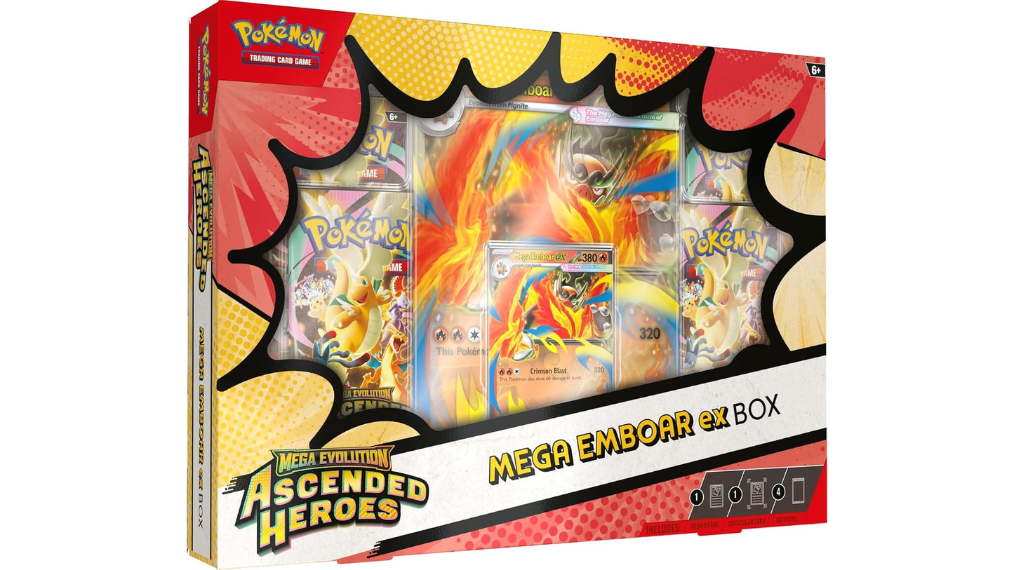 Pokemon Ascended Heroes Mega Emboar ex Box (ENG)