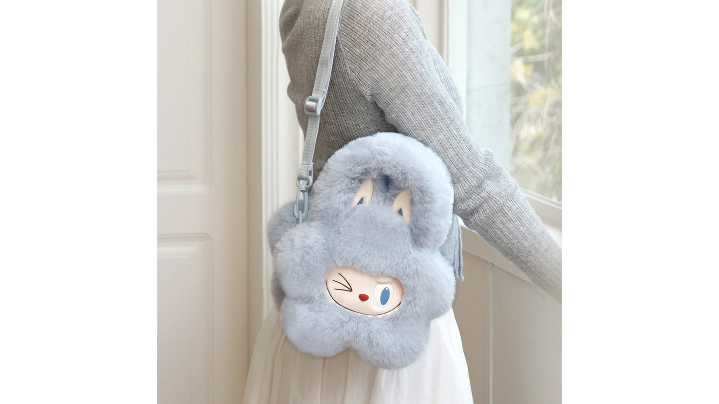 POP MART The Monsters  Classic Series: Plush Flower Bag Blau