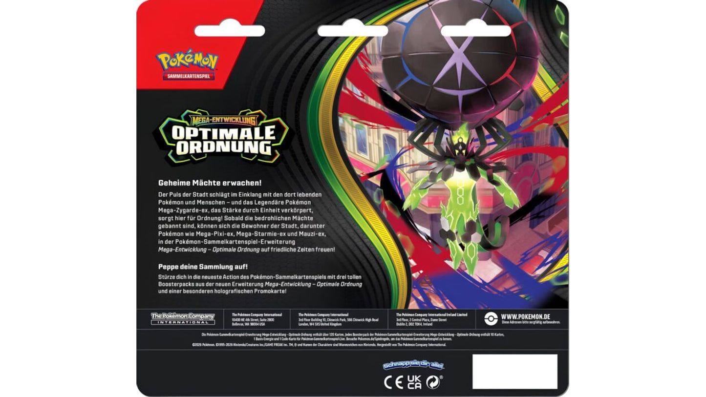 Pokemon: Mega Entwicklung - Optimale Ordnung Tech-Sticker Endivie 3er Blister(DE)