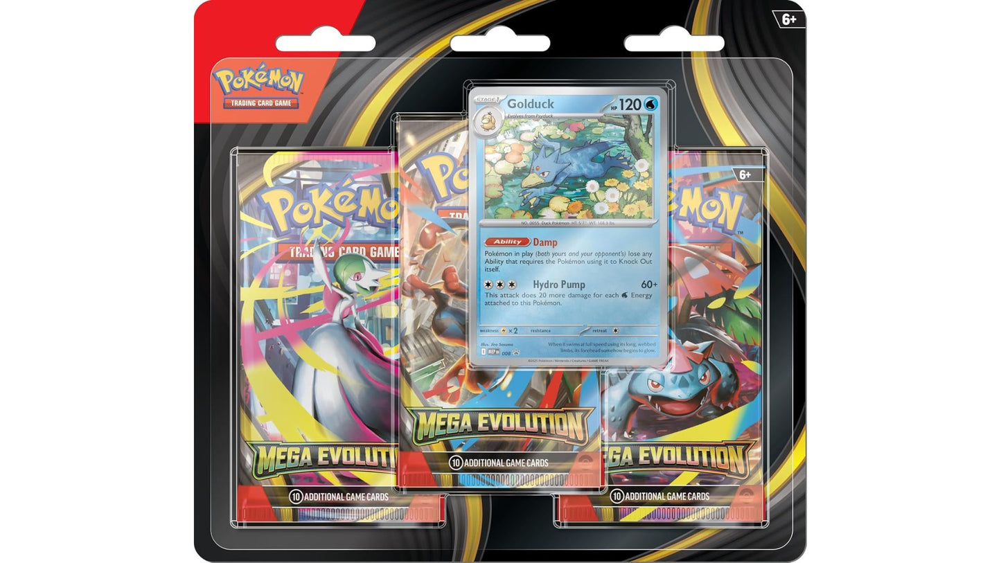 Pokemon Mega Evolution 3er Blister Golduck (EN)