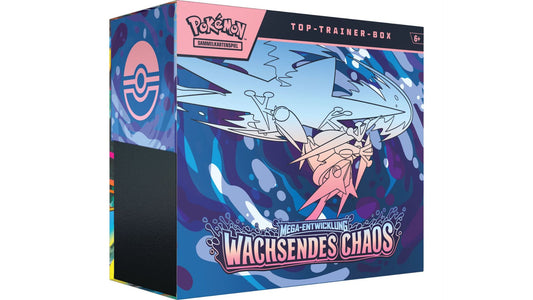Pokemon Wachsendes Chaos Top Trainer Box, deutsche Ausgabe