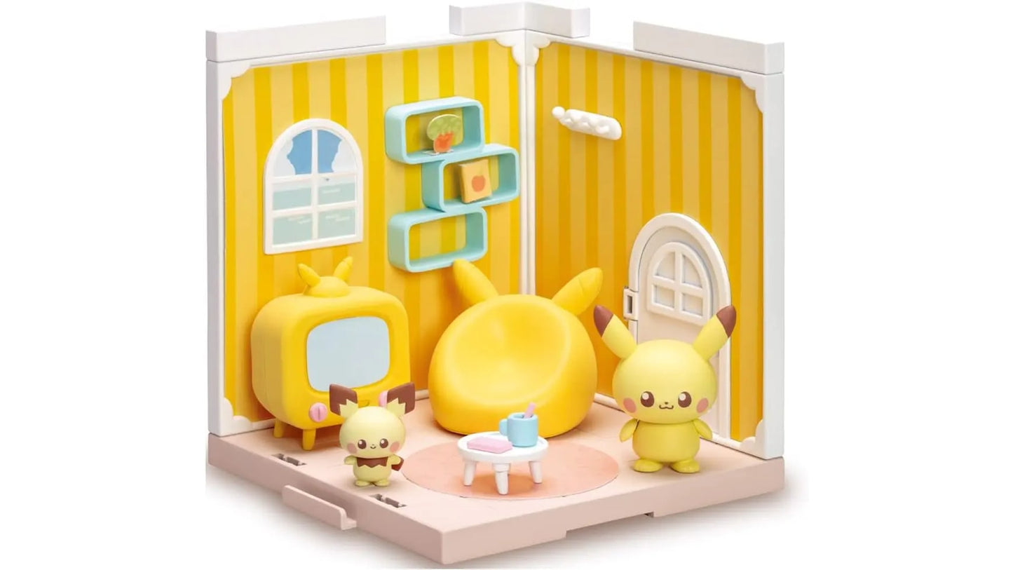 Pokemon Pichu & Pikachu - Pokepiece House Lounge Takara Tomy