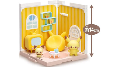 Pokemon Pichu & Pikachu - Pokepiece House Lounge Takara Tomy
