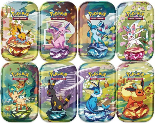 Pokemon Scarlet & Violet Prismatic Evolutions Mini Tin (ENG) Zufällig