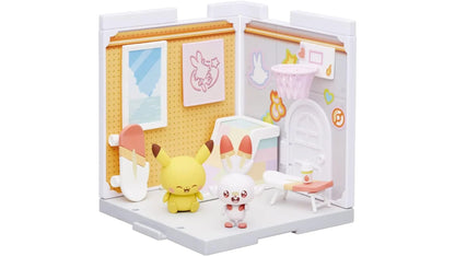 Pokemon Scorbunny & Pikachu - Pokepeace House Lounge Takara Tomy