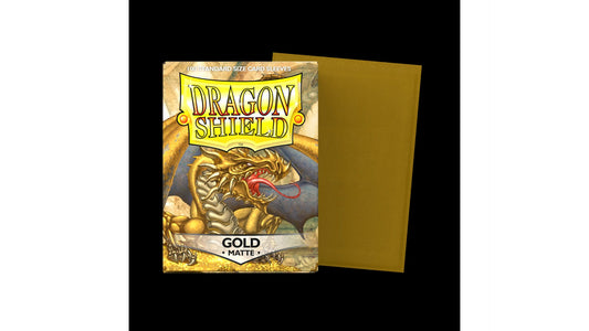 Dragon Shield - Standard Size Sleeves - Gold Matte (100 Sleeves)