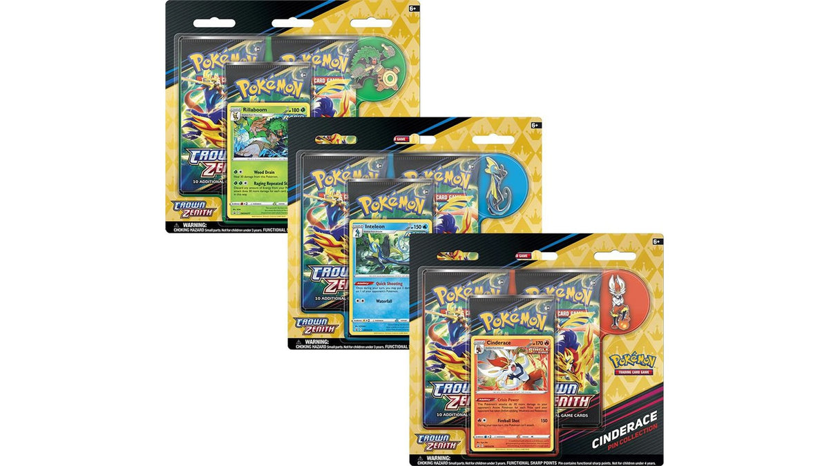 Pokemon Crown Zenith Pin Collection 3-Pack Blister ENG