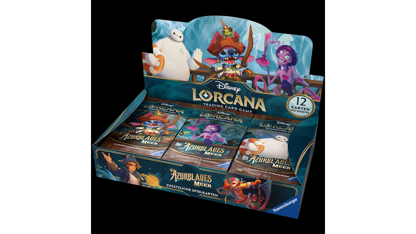 Disney Lorcana TCG Azurite Sea Booster Display (ENG)