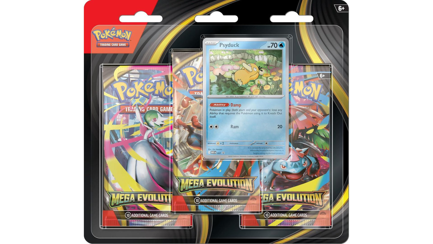 Pokemon Mega Evolution 3er Blister Psyduck (EN)