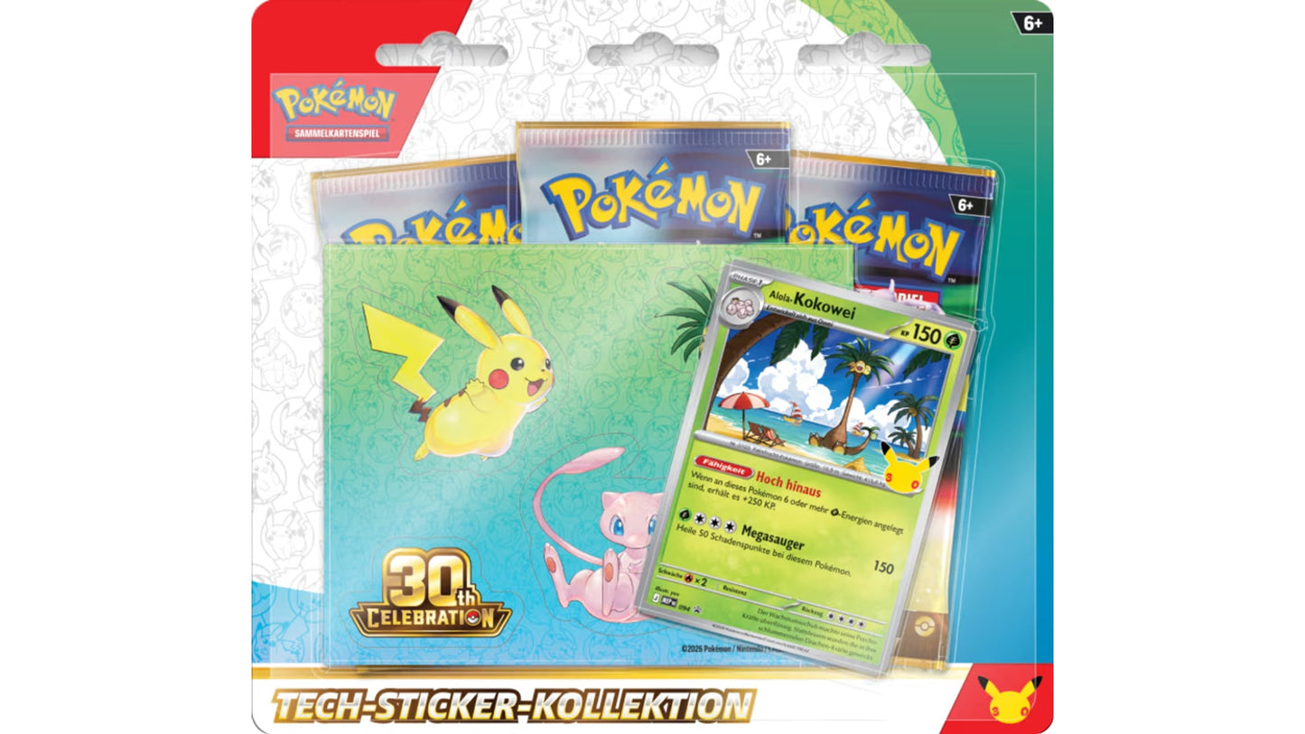 Pokemon 30 Jahre Tech-Sticker-Kollektion (DE)