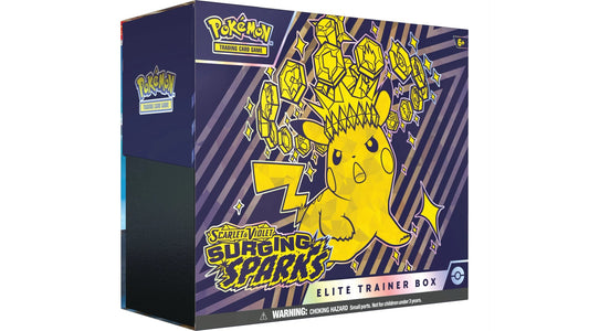 Pokemon Scarlet & Violet - Surging Sparks - Elite Trainer Box, englische Ausgabe