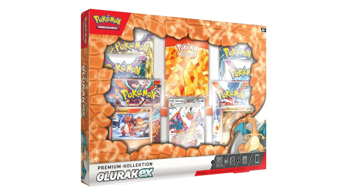 Karmesin & Purpur: Glurak ex - Premium-Kollektion (DEU)
