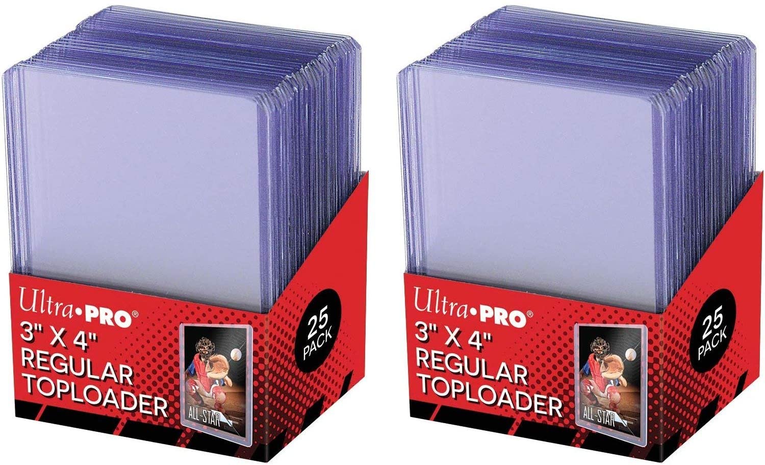 Ultra Pro Toploader - Regular - 3" x 4" (25 Stück) Doppelpack