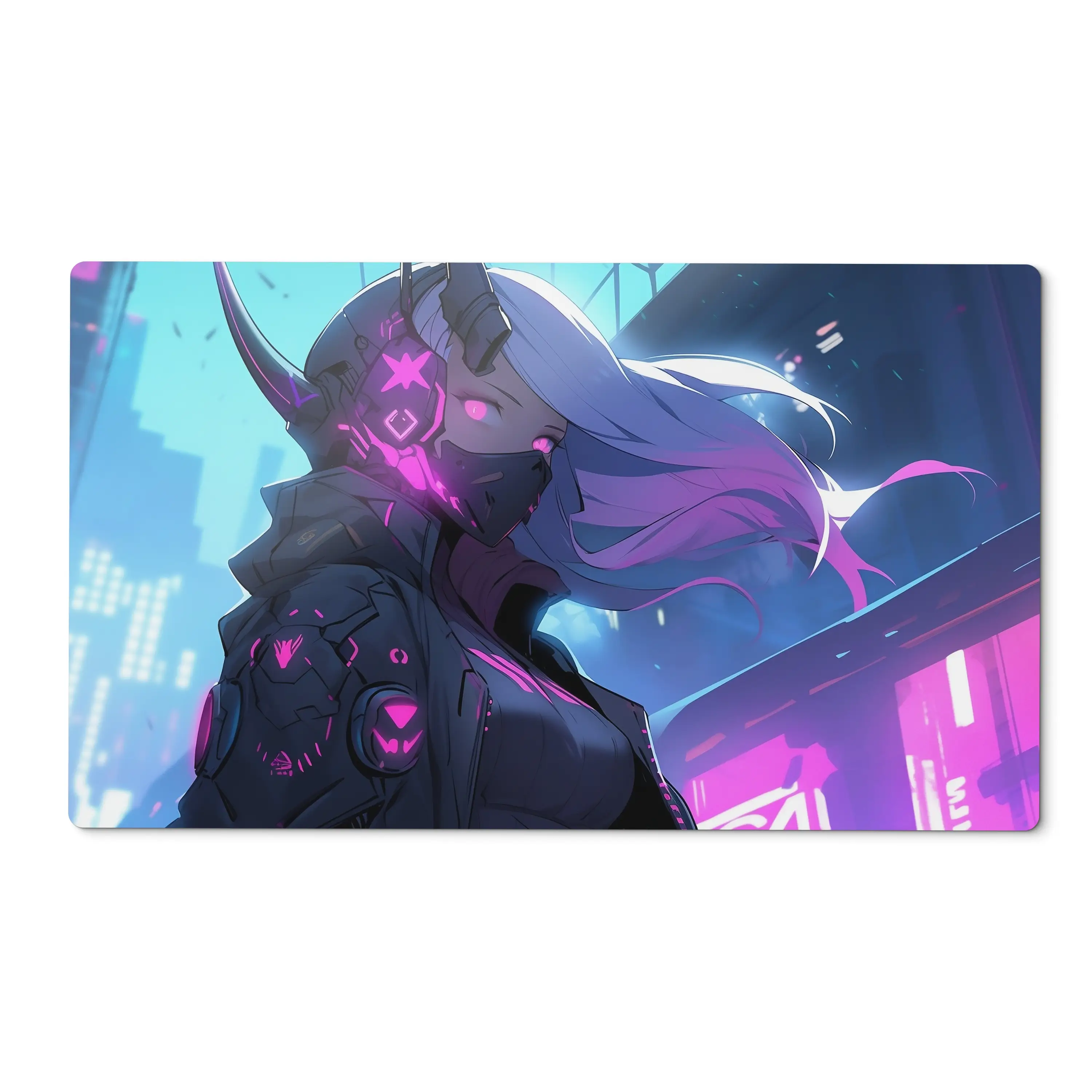Protect Your Monsters Playmat: Neon Samurai