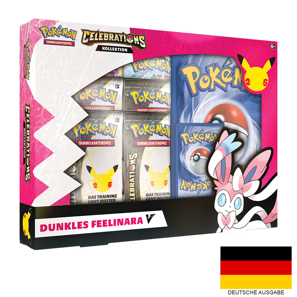 Pokémon Celebrations - Dunkles Feelinara V Box (DEU)